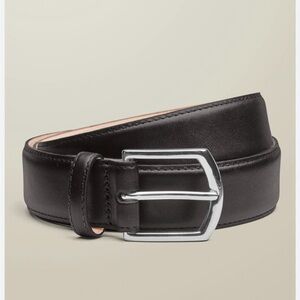 Charles Tyrwhitt Men's Black Leather Belt-38-40inch